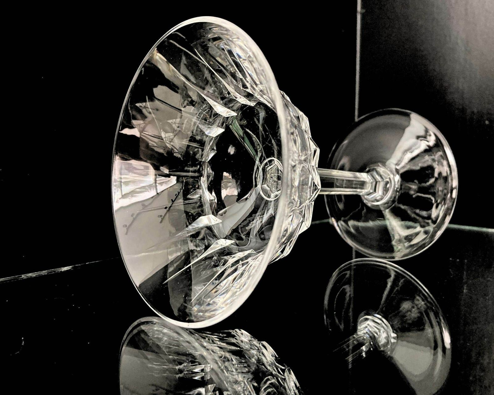 Val Saint Lambert Coupes | 12 Stuks Champagneglazen | Kristal Ca. Jaren 1950 photo vinterior