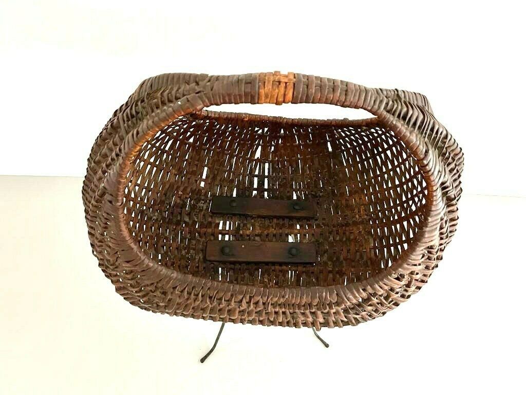 Italian Design Wicker Floor Basket, 1960s, Italy photo Home Decor