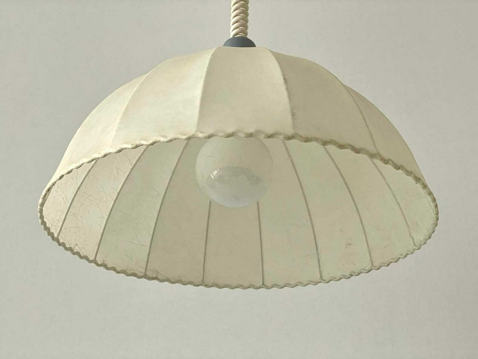 Cocoon Pendant Lamp By Goldkant With Grey Metal Top, 1960s, Germany photo Lighting