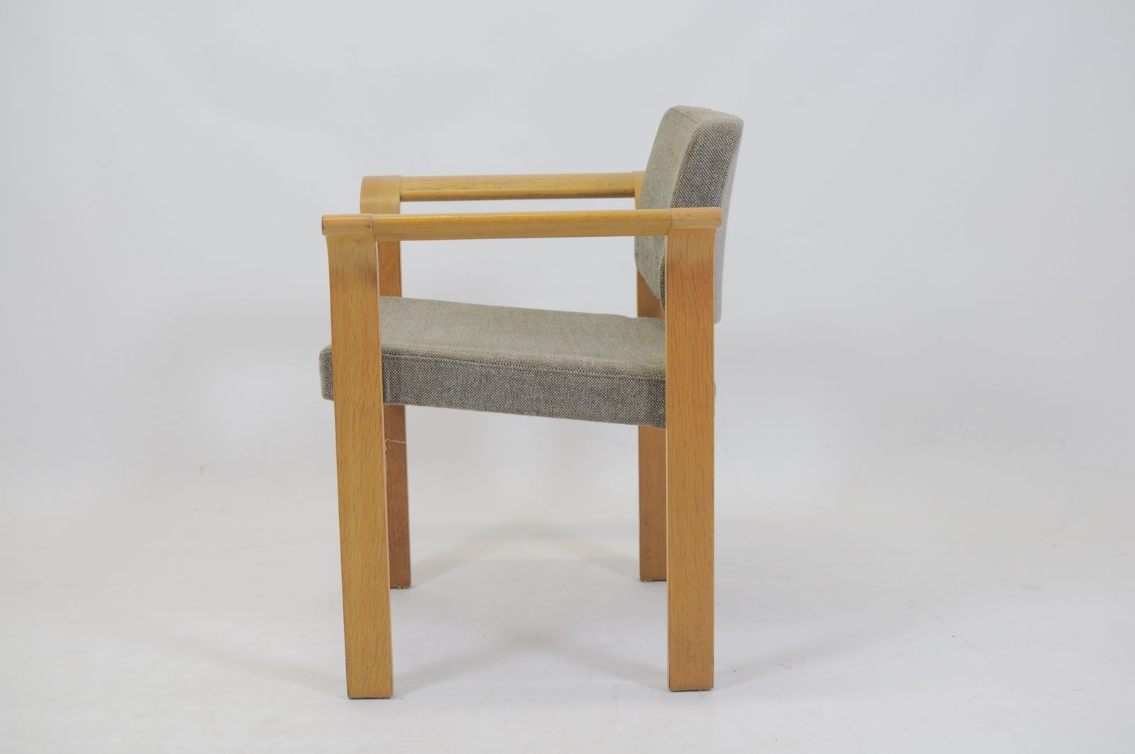 photo for sale 1970s Rud Thygesen And Johnny Sorensen Set Of Eight Conference Armchairs Reupholstered With Fabric Of Choice
