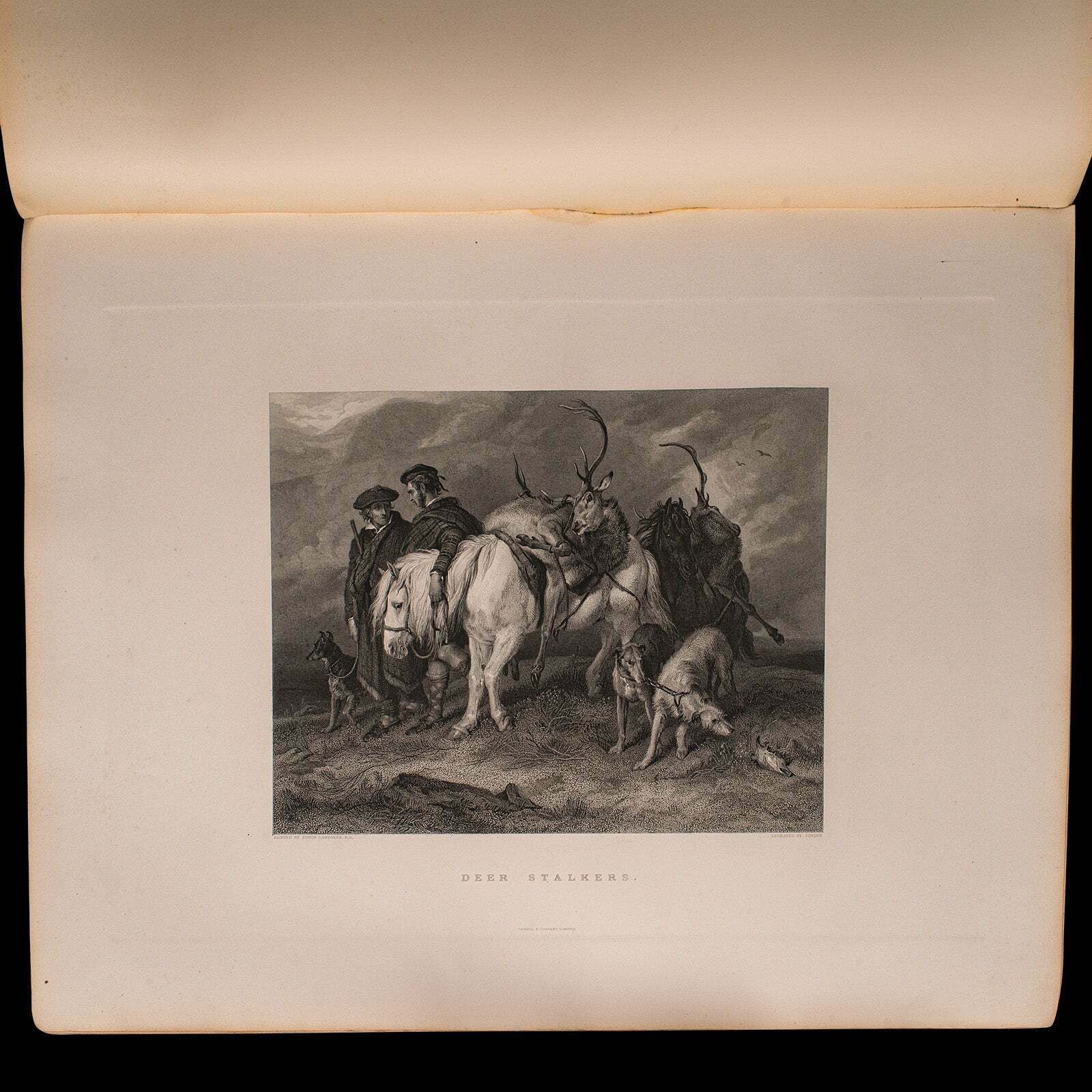 Home Decor 4 Vols Antique Folio, Imperial Gallery Of British Art, Engravings, Victorian photo