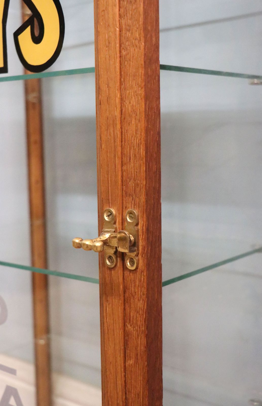 photo furniture A Lovely Pair Of Early 20th Century Counter Display Cabinets Later Sign Written For Frys Chocolate.