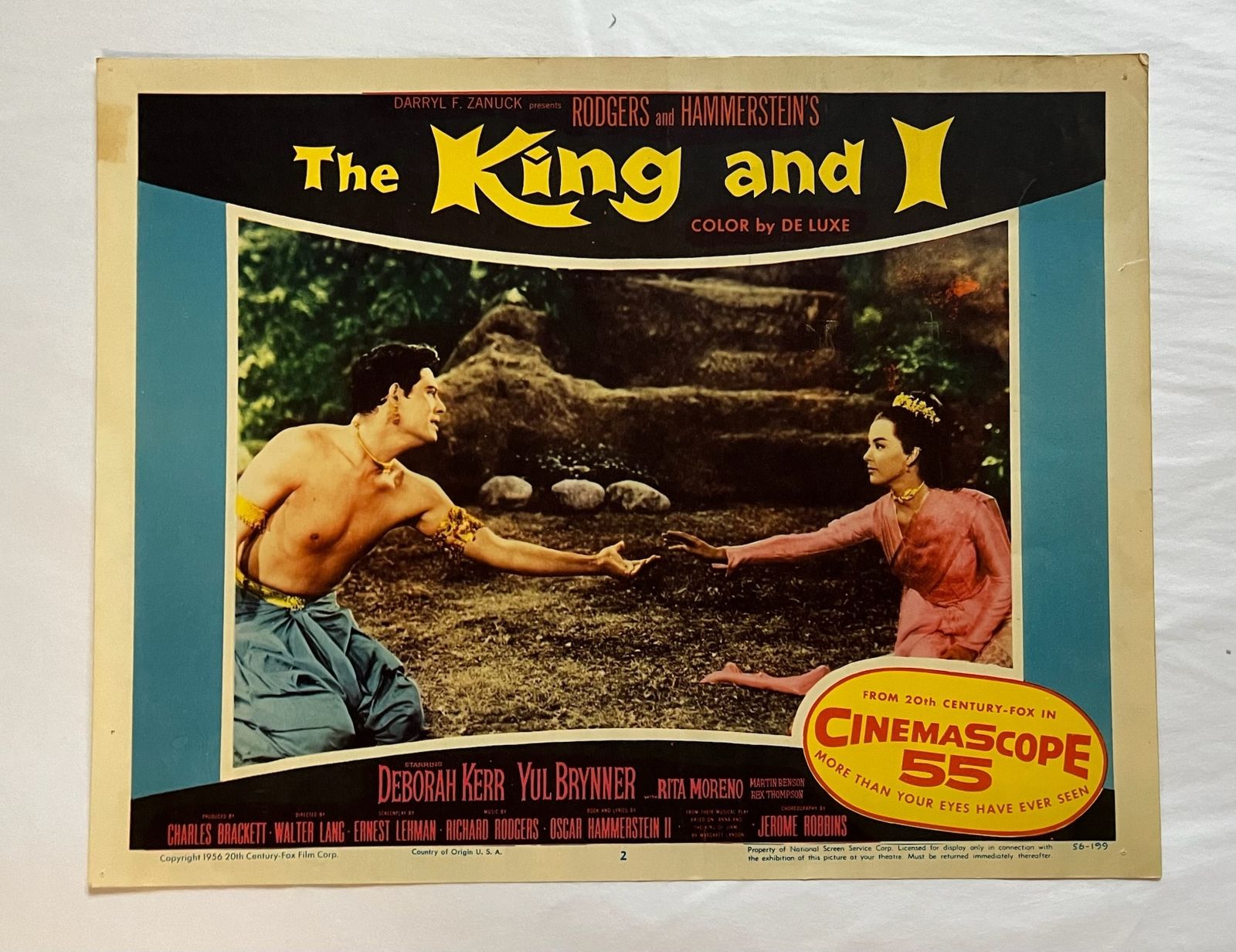 The King And I   Original 1974 Lobby Card #2 photo furniture