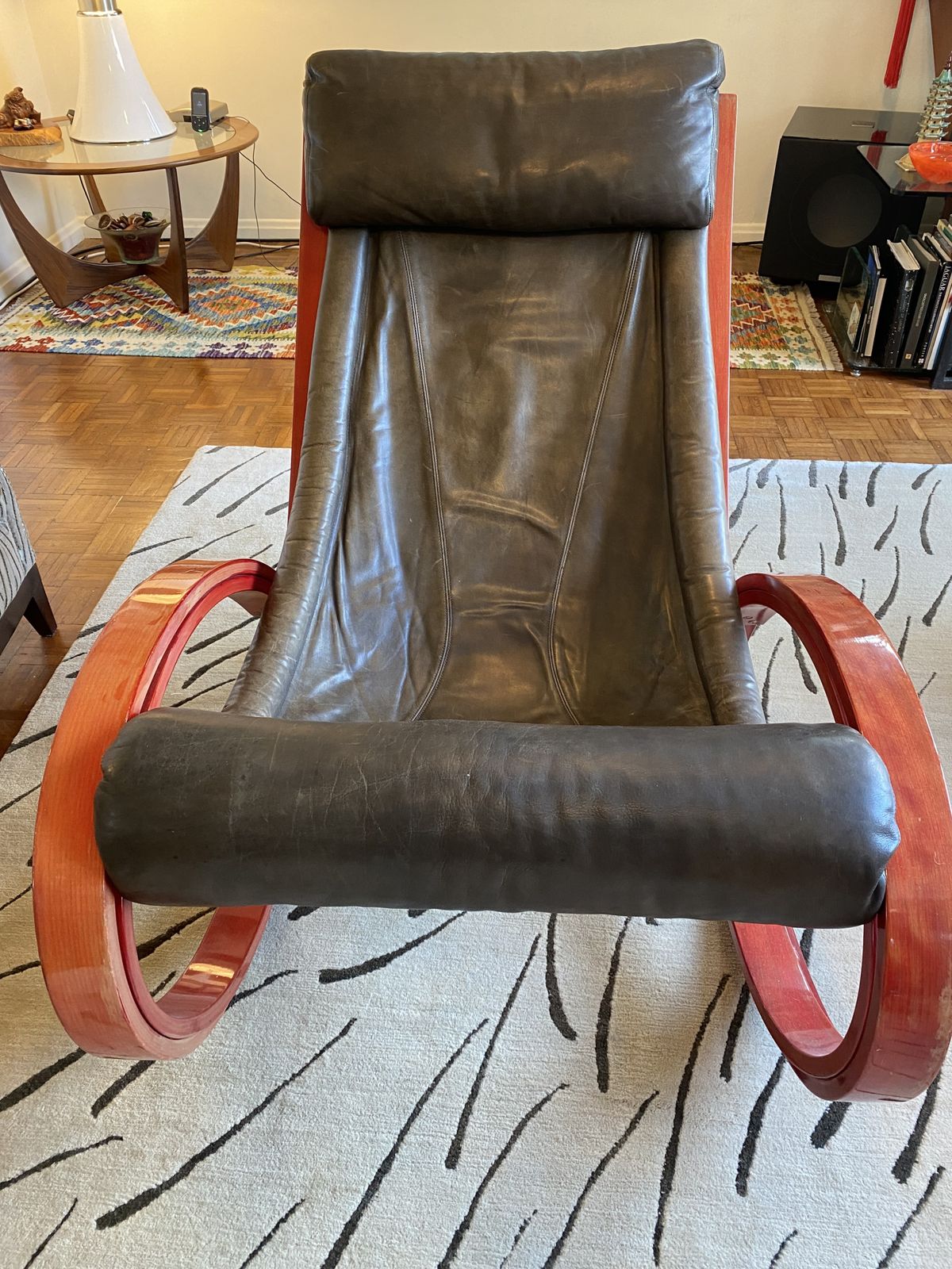 Gae Aulenti Sgarsul Lounge Rocking Chair   Two Available photo furniture