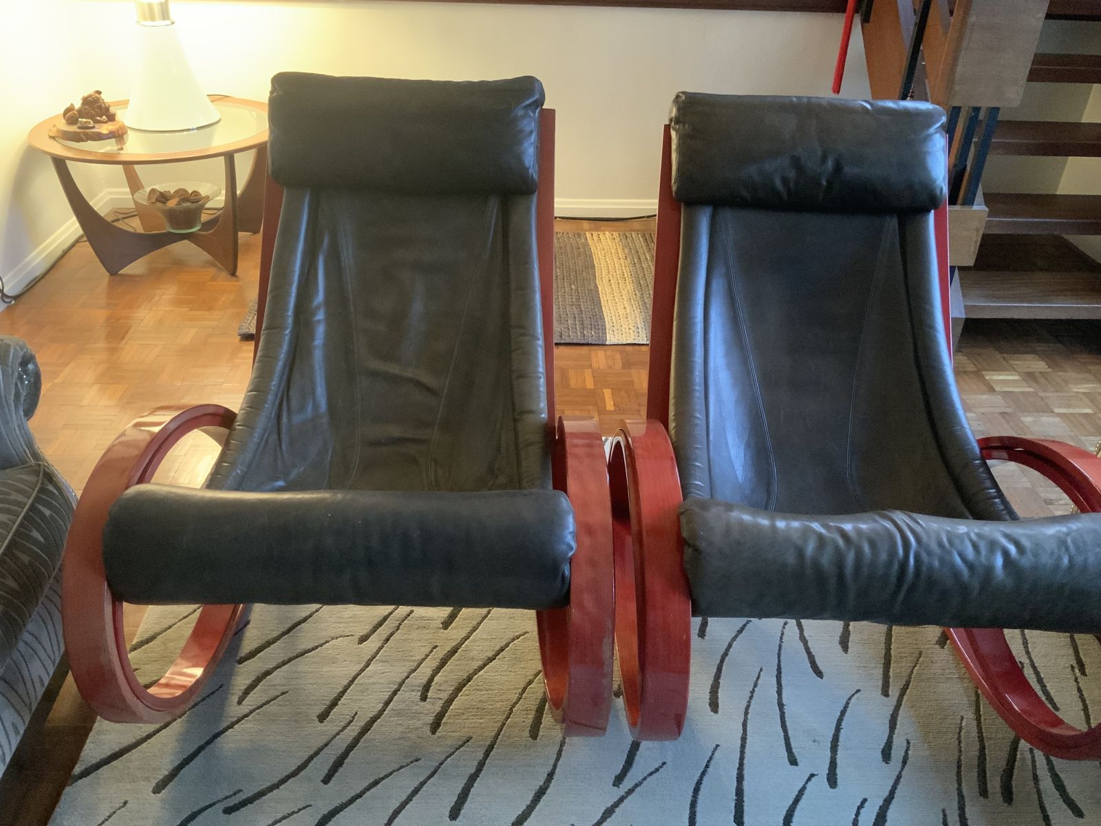 photo vintage Gae Aulenti Sgarsul Lounge Rocking Chair   Two Available