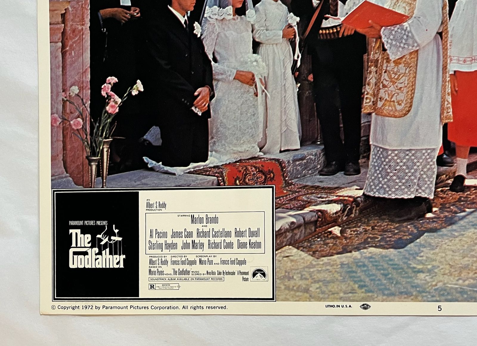 The Godfather   Original 1972 Lobby Card #5 photo for sale