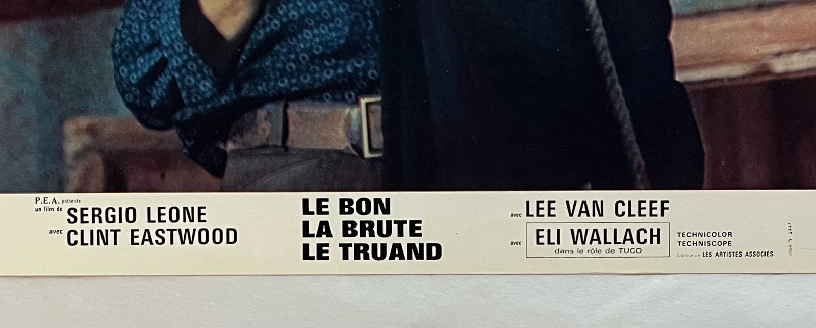The Good The Bad The Ugly   Original 1966 French Lobby Card photo for sale