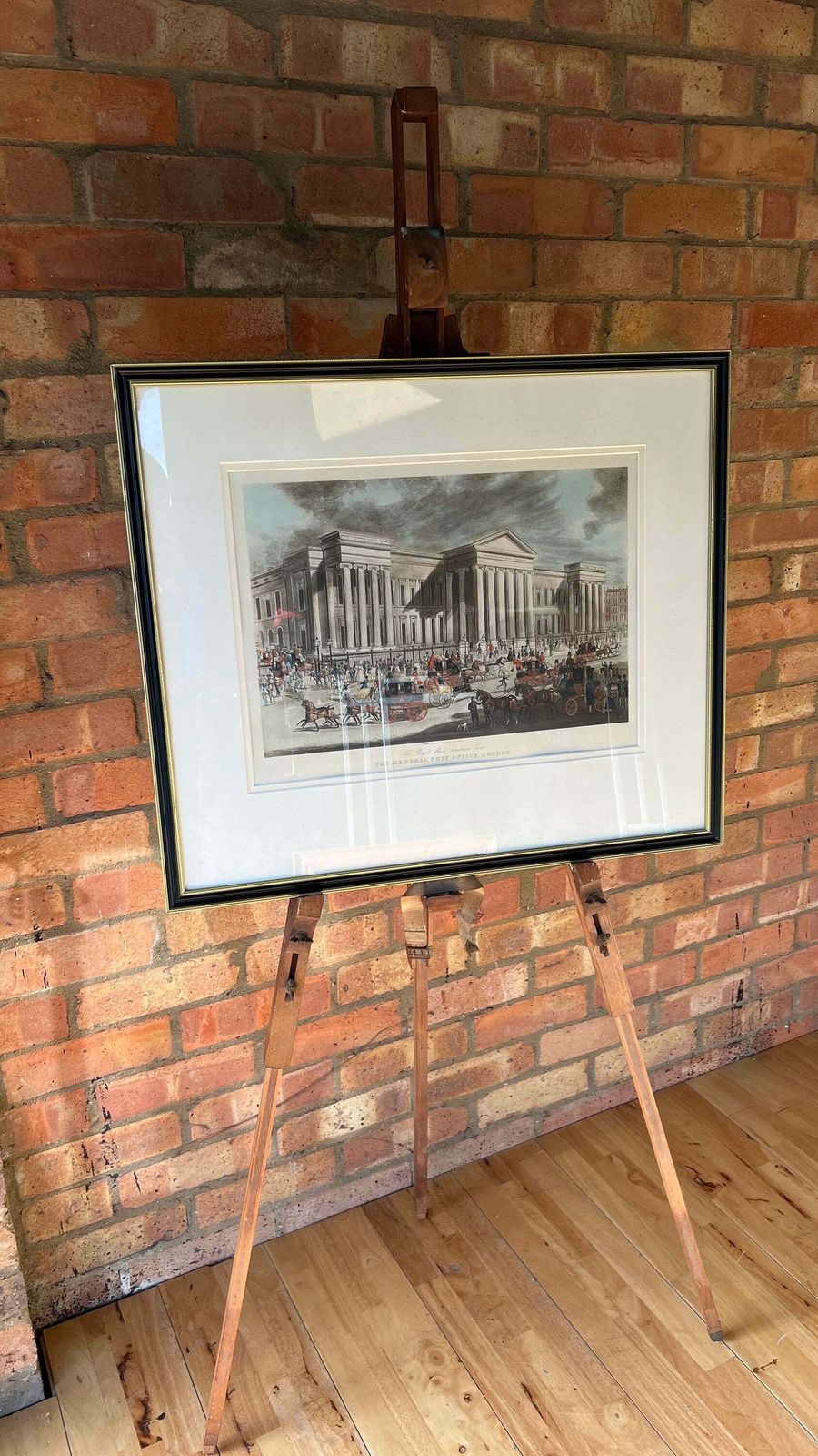 photo for sale Antique Engraving With Aquatint   1830 The Royal Mail's Departure From The General Post Office, London   Richard Reeve After James Pollard