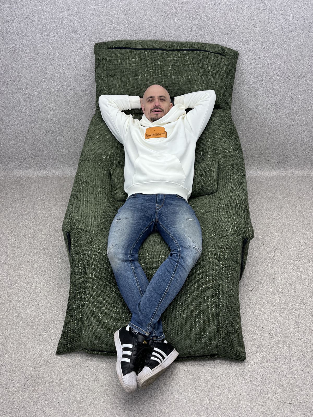 Vintage Green Plumy One Seater Sofa Chair By Ligne Roset By Annie Hiéronimus photo buy