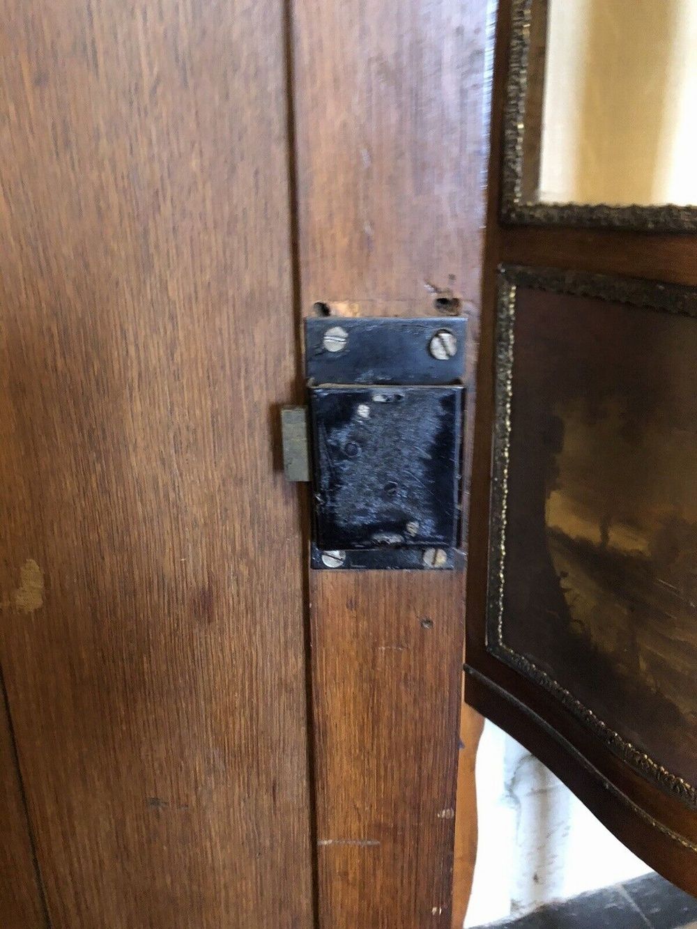 Rare Original Intricately Carved Ornate Oak Antique Corner Cupboard Cabinet Circa   1800's photo vintage