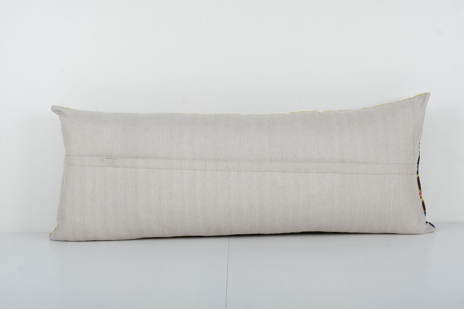 Yellow Turkish Suzani Cushion Cover, Bedding Suzani Pillow Case Made From A 19th Century Suzani, Uzbekistan photo for sale