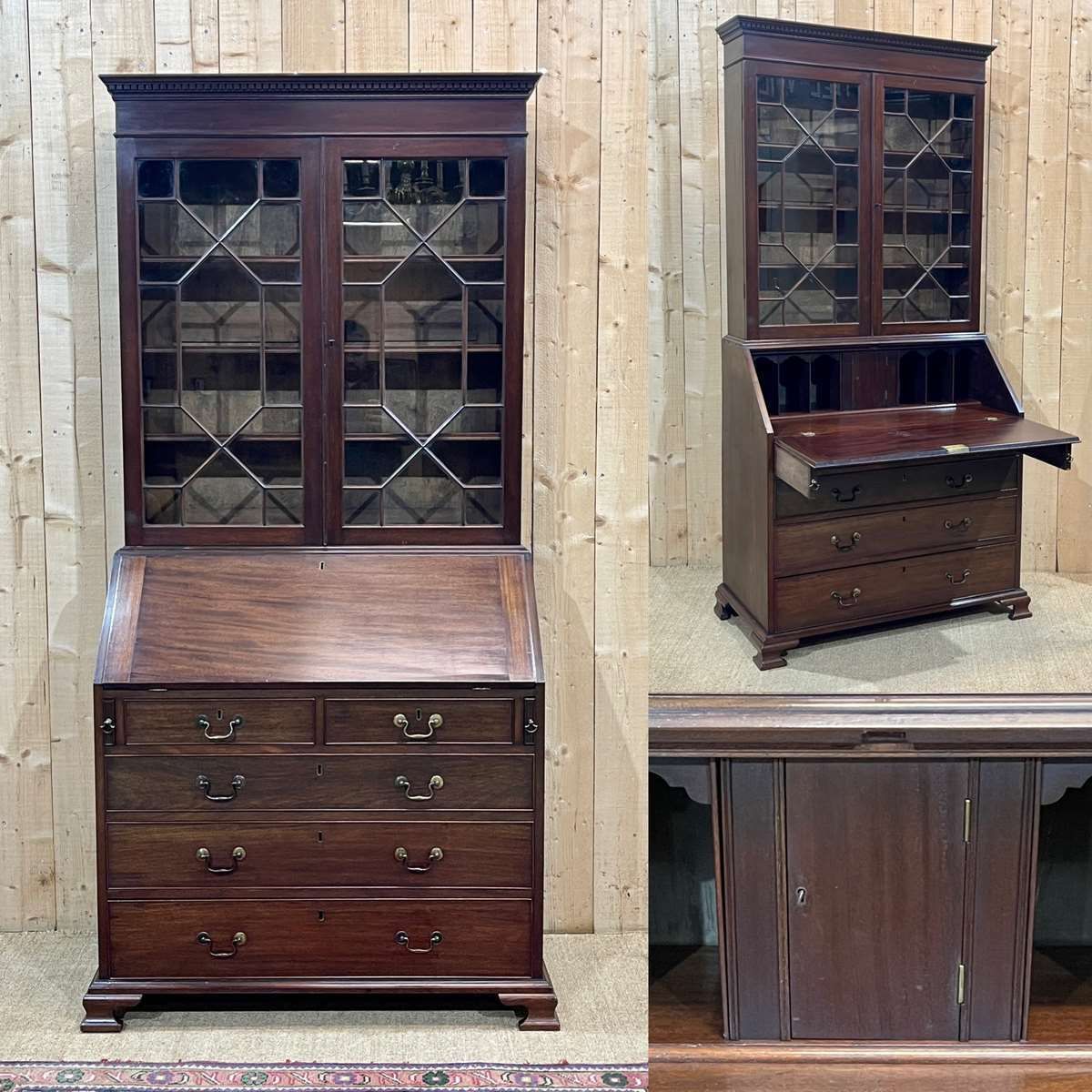 19th Century English Mahogany Writing Desk