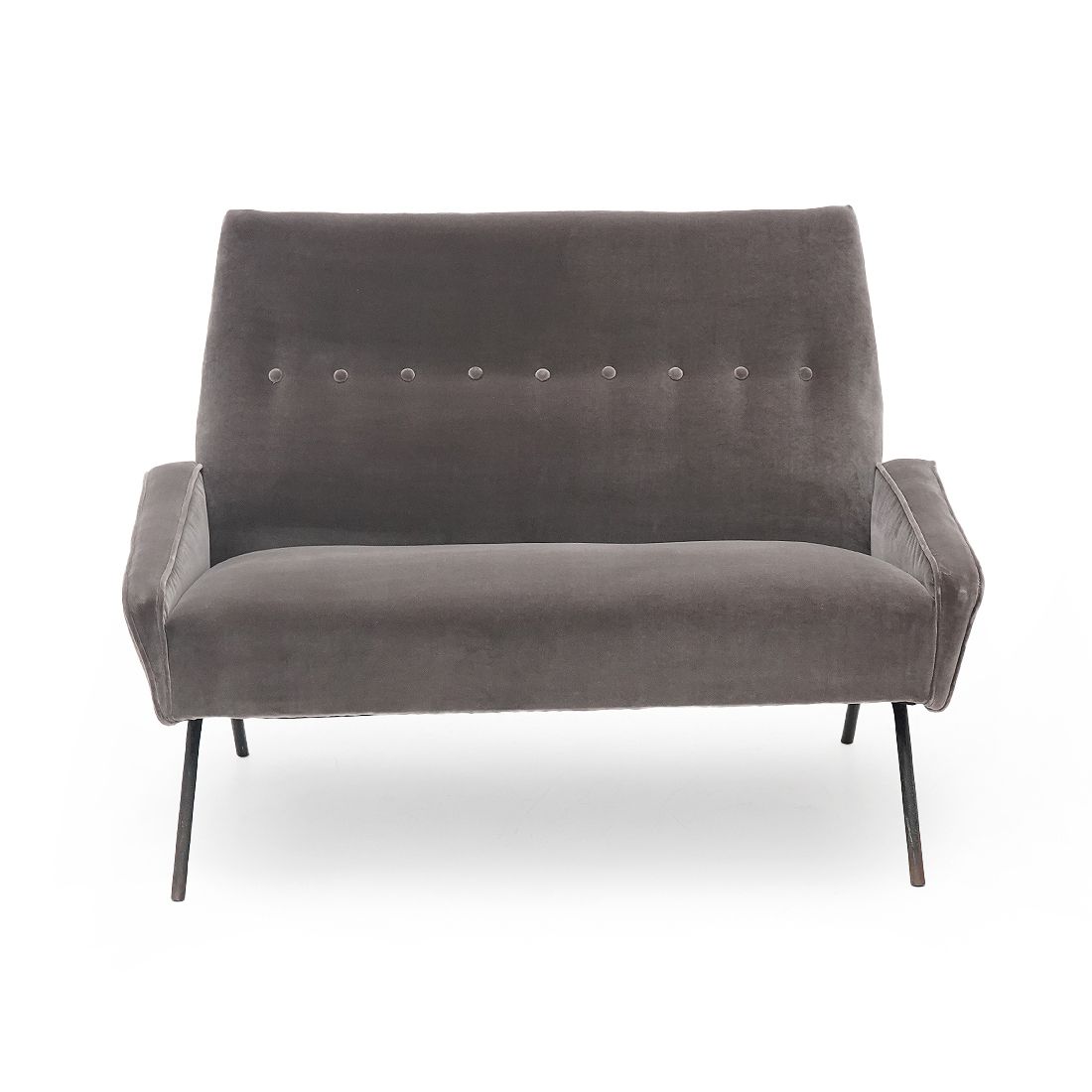 2 Seater Velvet Sofa By Felice Rossi, 1950s photo for sale