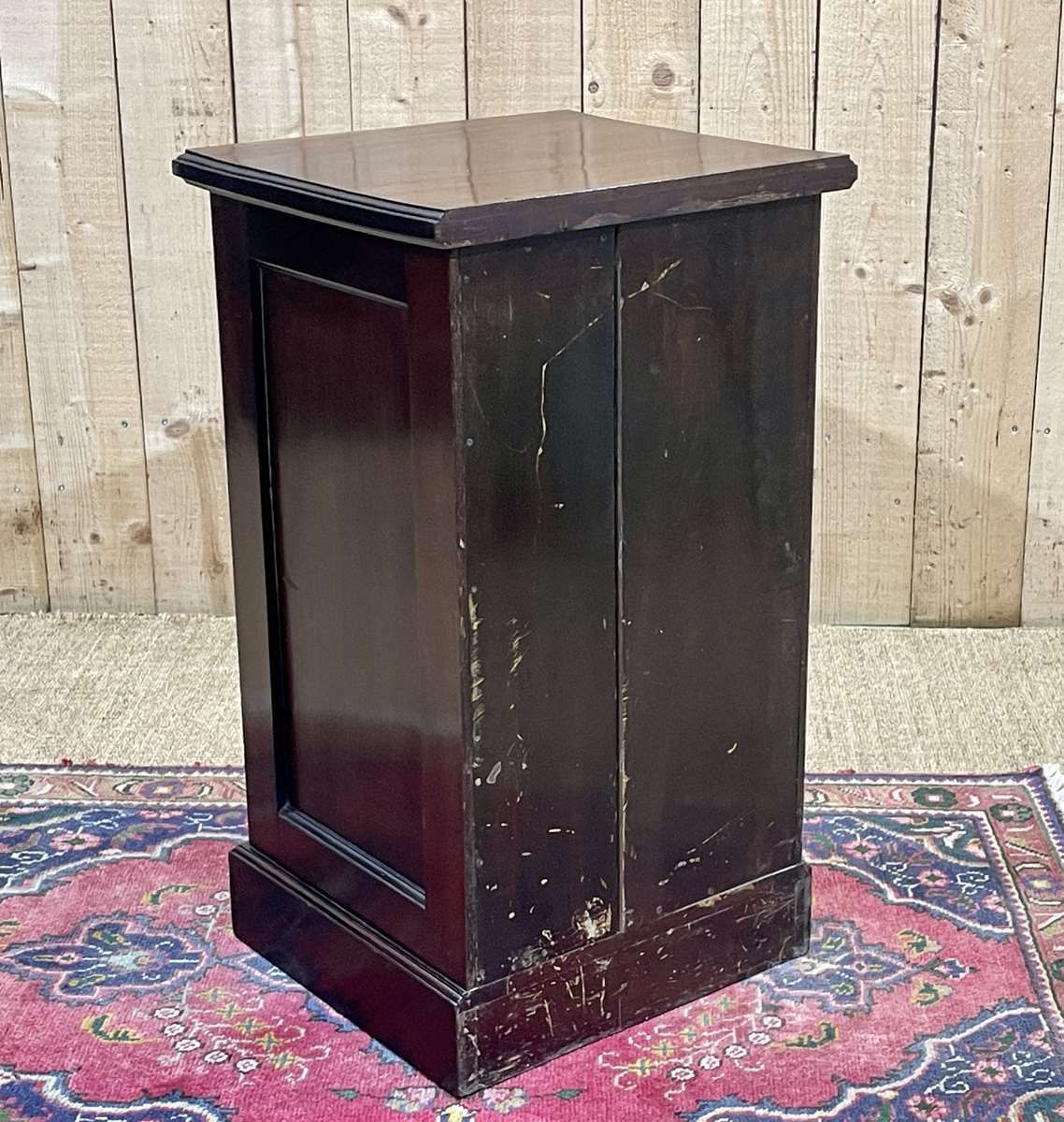 photo furniture English Mahogany Bedside Table From The 1930s