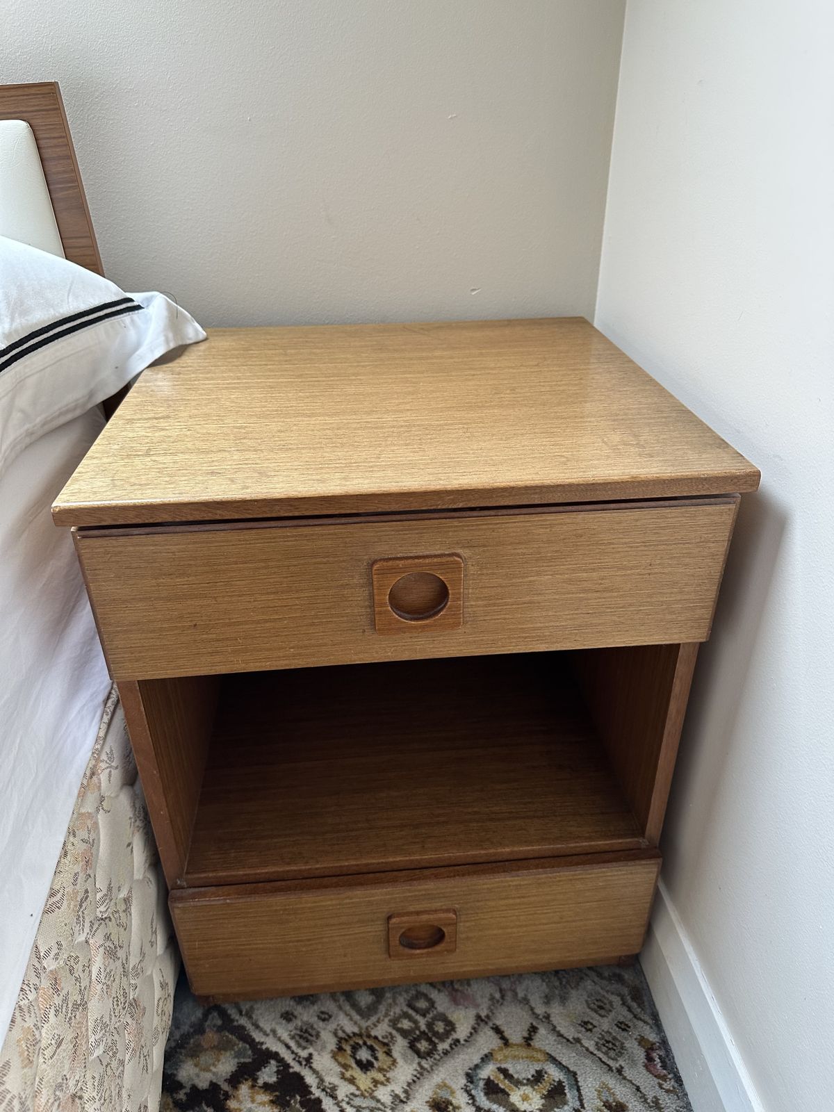 Set Of 2 Bedside Tables Mid Century Bedside Tables photo furniture