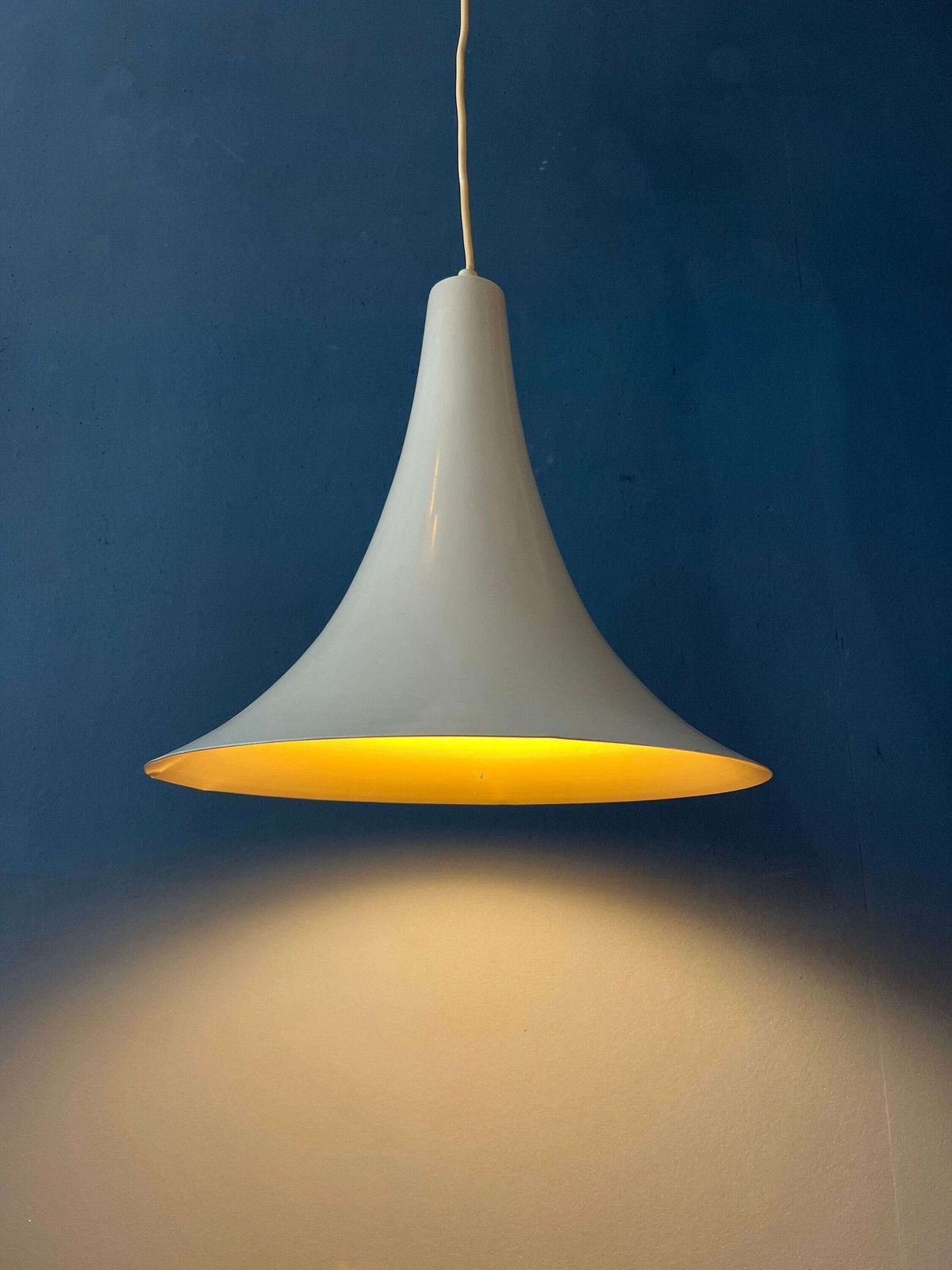 Kleine Vintage Beige Heksenhoed Hanglamp