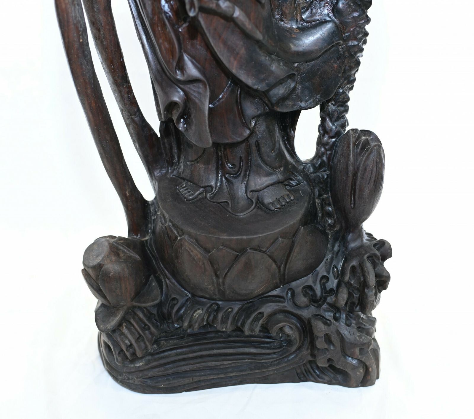 Carved Nepalese Buddha Statue Standing Bodhisattva photo 850.0