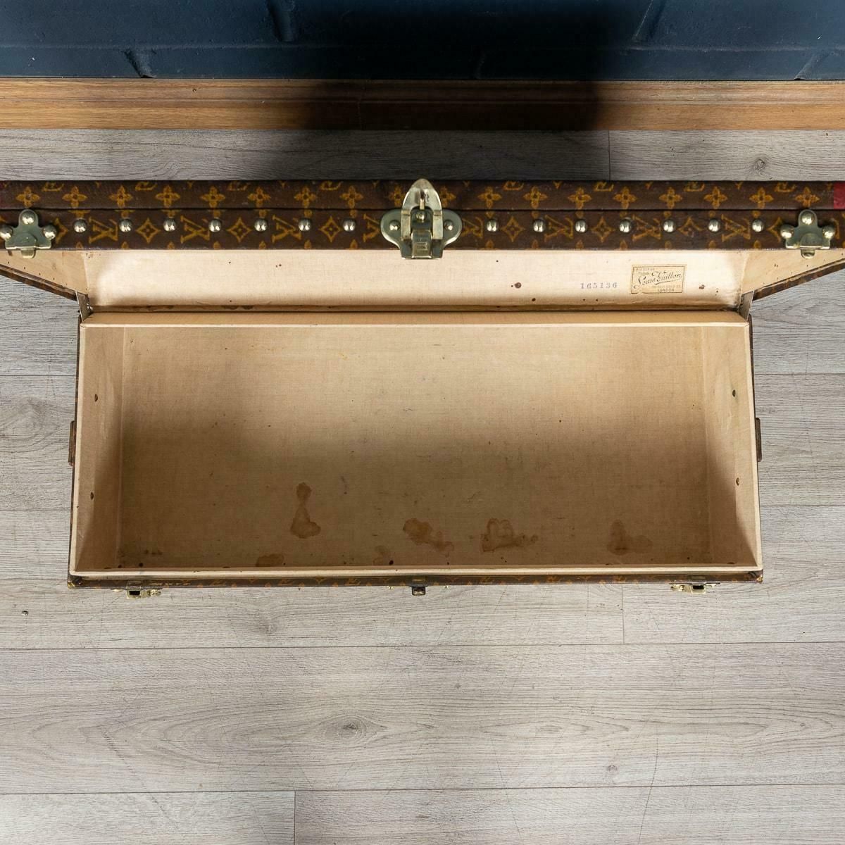 photo buy Rare 20th Century Louis Vuitton Car Trunk In Monogram Canvas, France C.1910