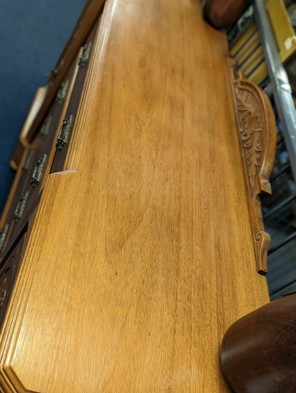 Victorian Mahogany Reverse Breakfront Sideboard photo vintage