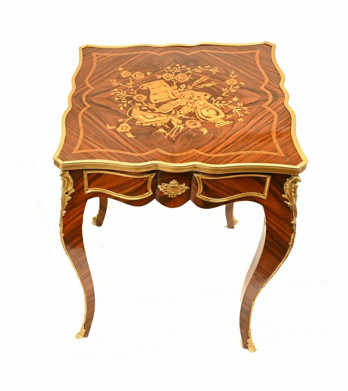 Single French Empire Side Table Inlay Stand Kingwood Furniture photo for sale
