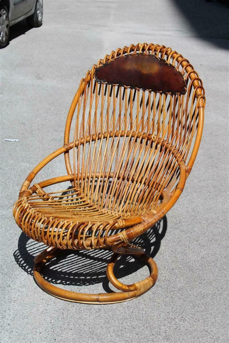 Bonacina Chair Tito Agnoli 1950 Bamboo Italian Design Mid Century 1950 photo buy