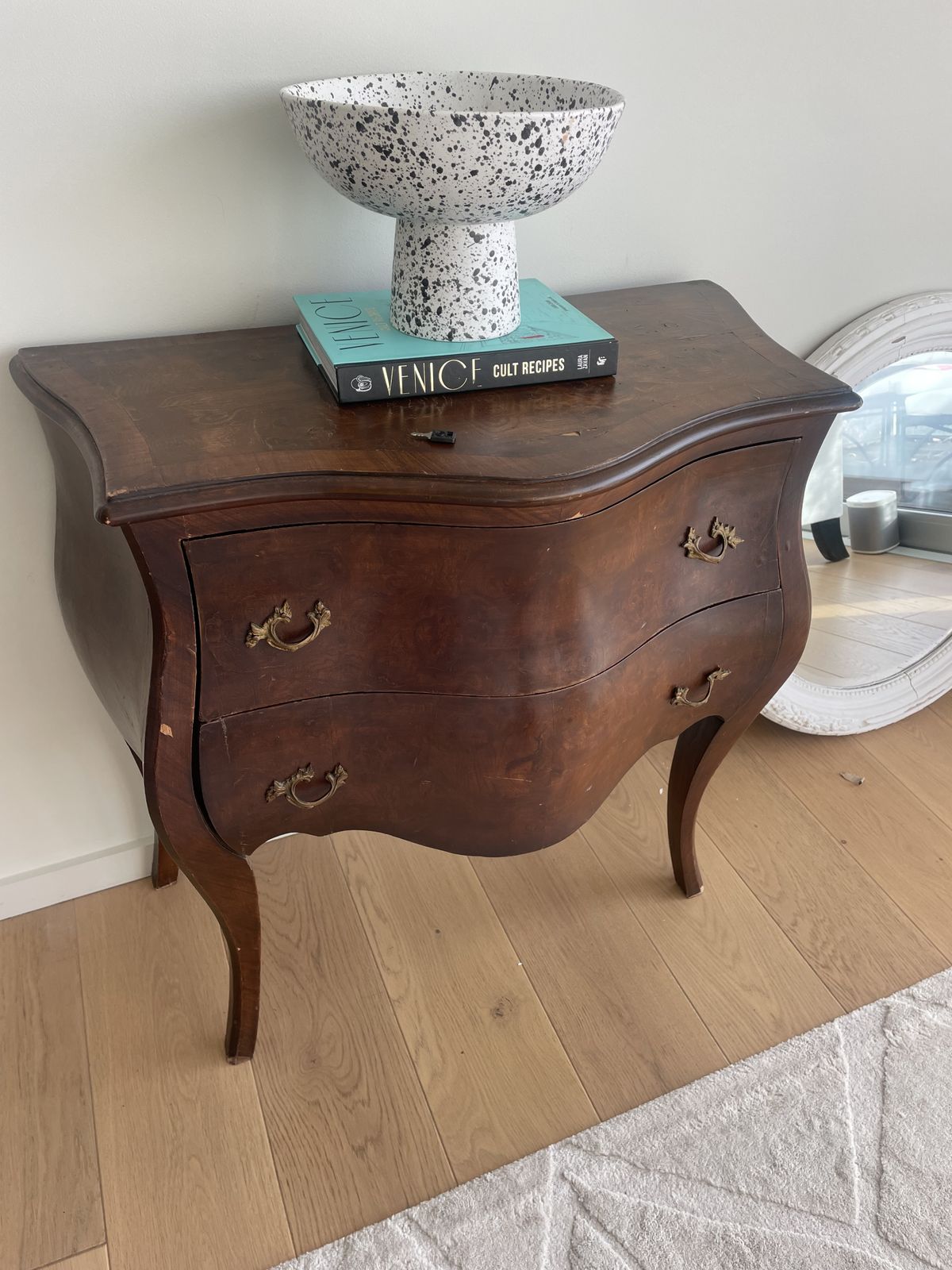 Antique French Bombe Chest Of Drawers Louis XV Style photo for sale
