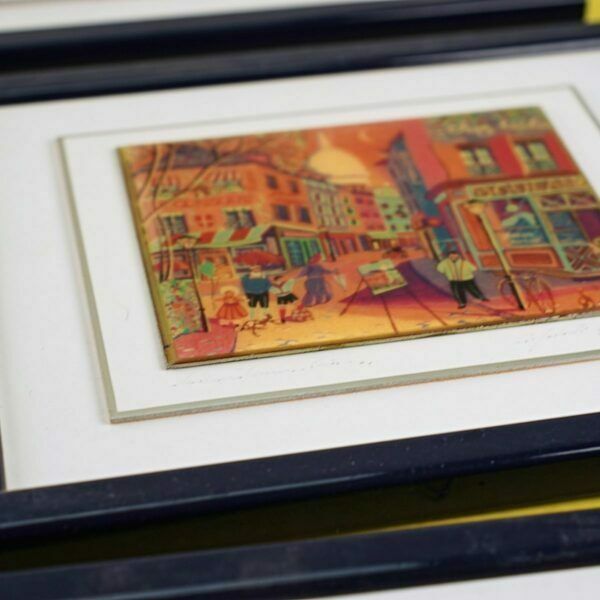 Lot Of Vintage Paris Souvenir Paintings photo 70.0