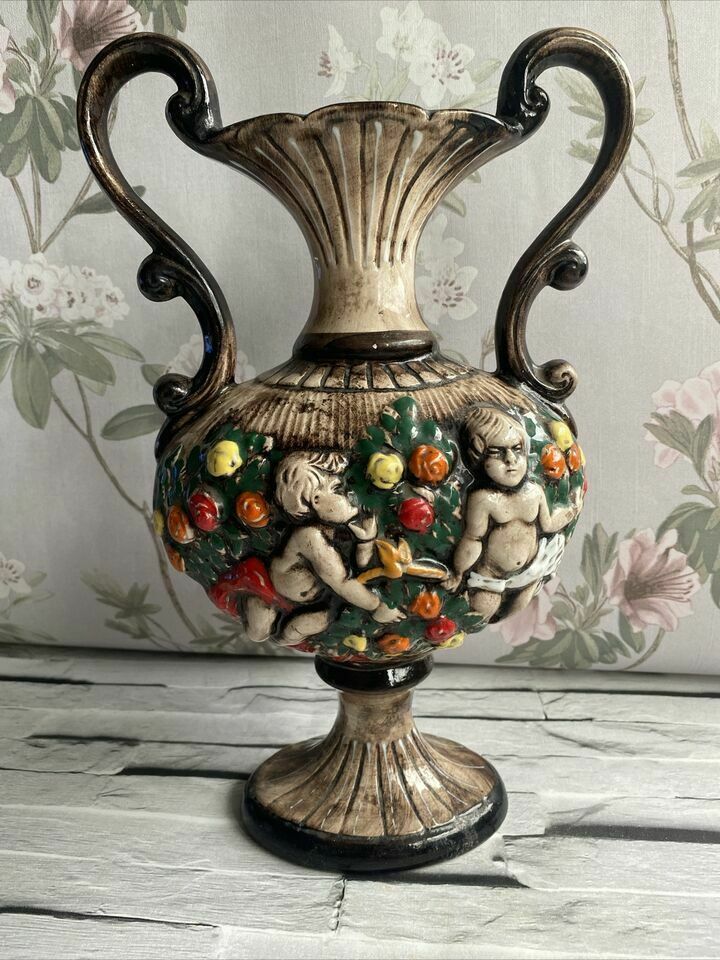 Ceramics Titano 50’s Rep. San Marino Home Decor Old Ceramic Vase photo Home Decor