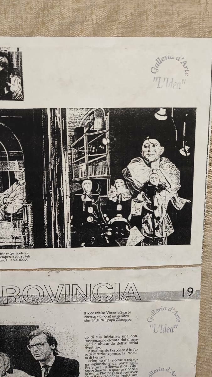 2046.0 Work By Giorgio Balboni, Oil On Canvas, Venice, 1993 photo