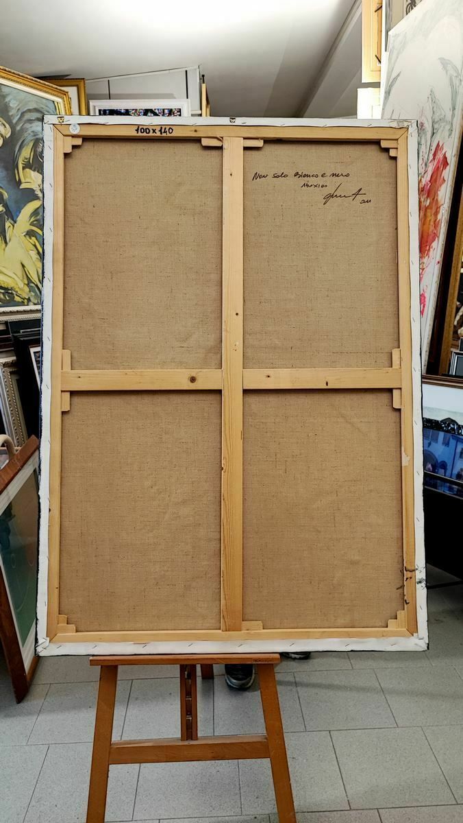 photo furniture Work By Pierluigi De Lutti, Oil On Canvas, Not Only Black And White