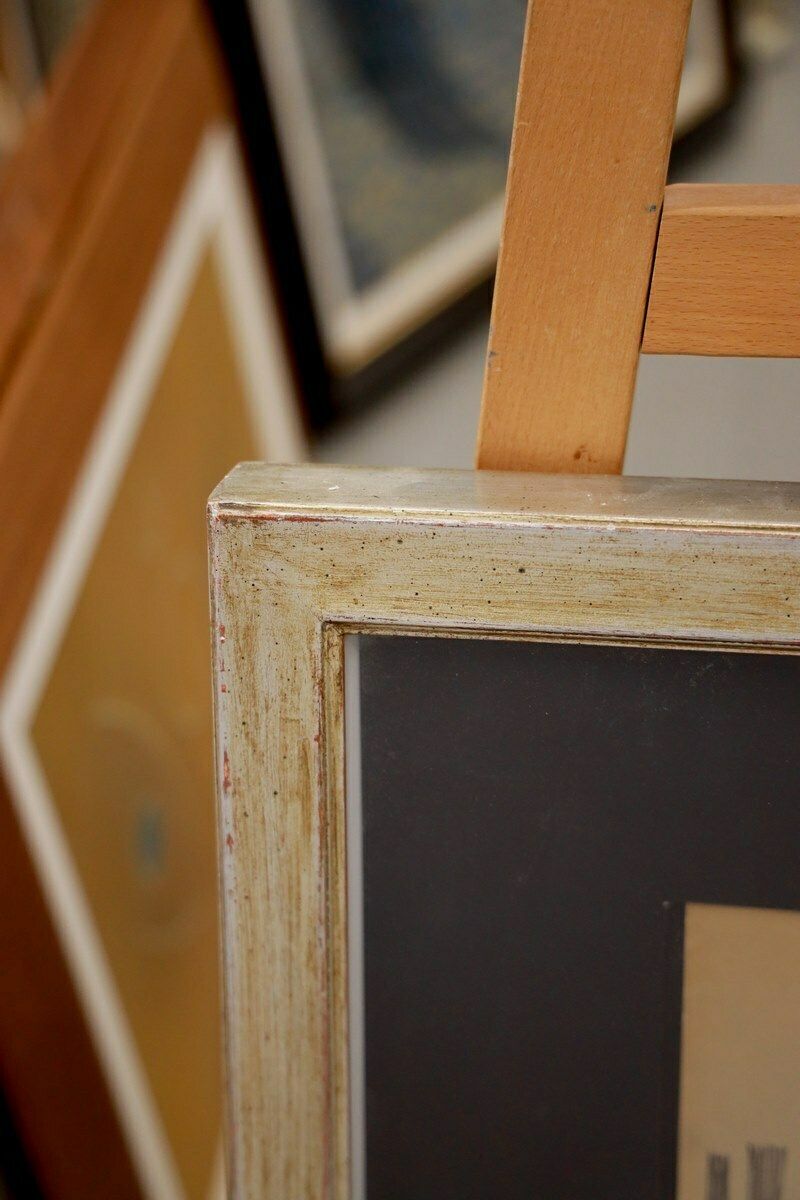 photo for sale Work By Marco Reggiani, Mixed Media On Cardboard, 1970s