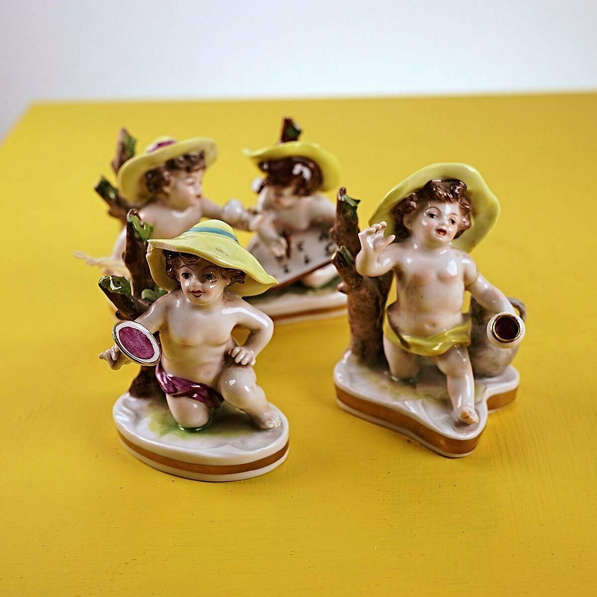 Volkstedt/Rudolstadt Porcelain Figurines, 4 Pieces