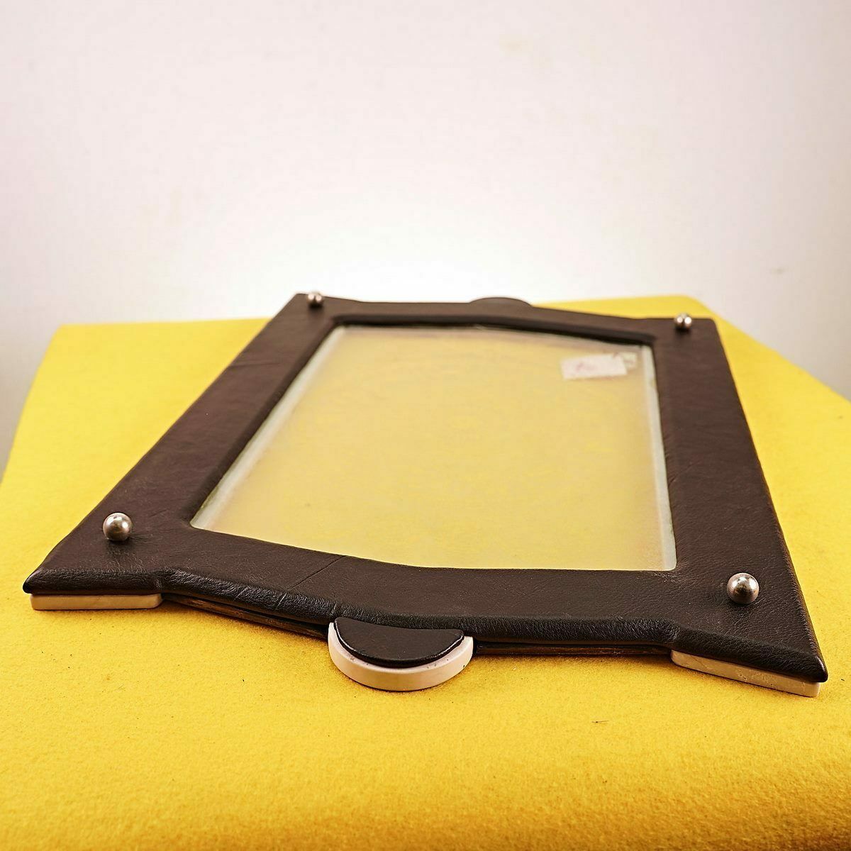 Fine Tray In Marble, 800 Silver And Engraved Glass Handmade Akros Venezia photo buy
