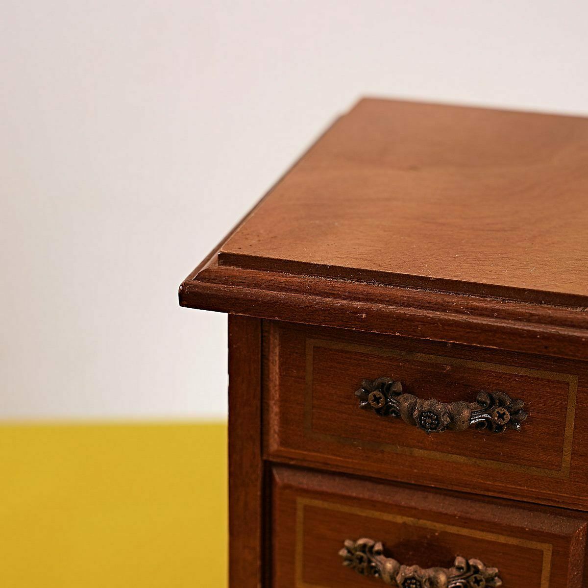 Vintage Wooden Jewelry Box Made In Taiwan photo furniture