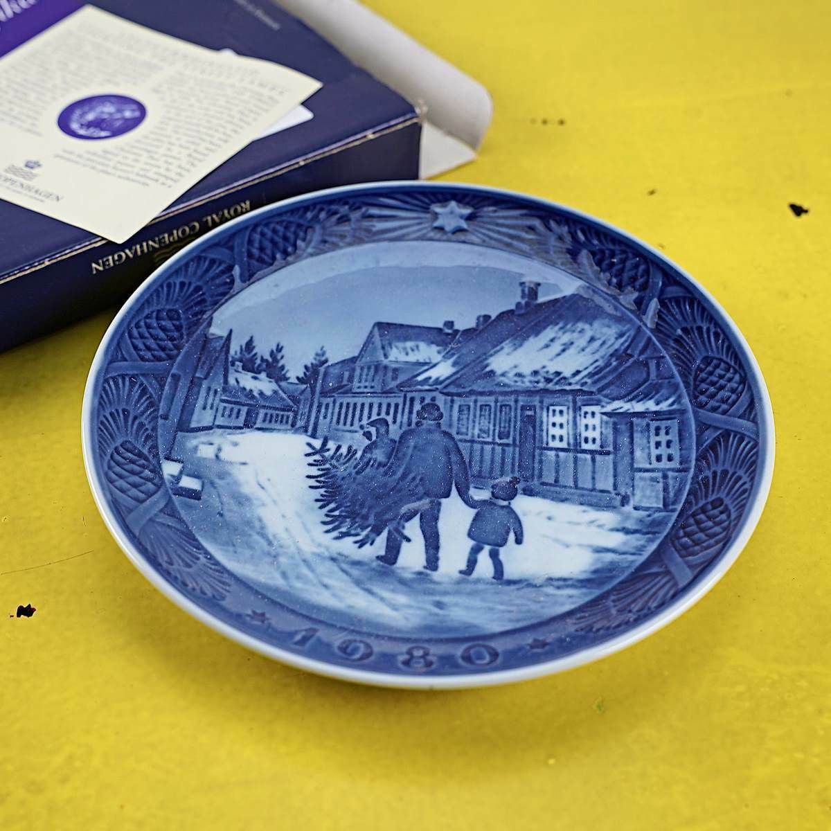 Royal Copenhagen Collectible Ceramic Plate, Vintage 1980