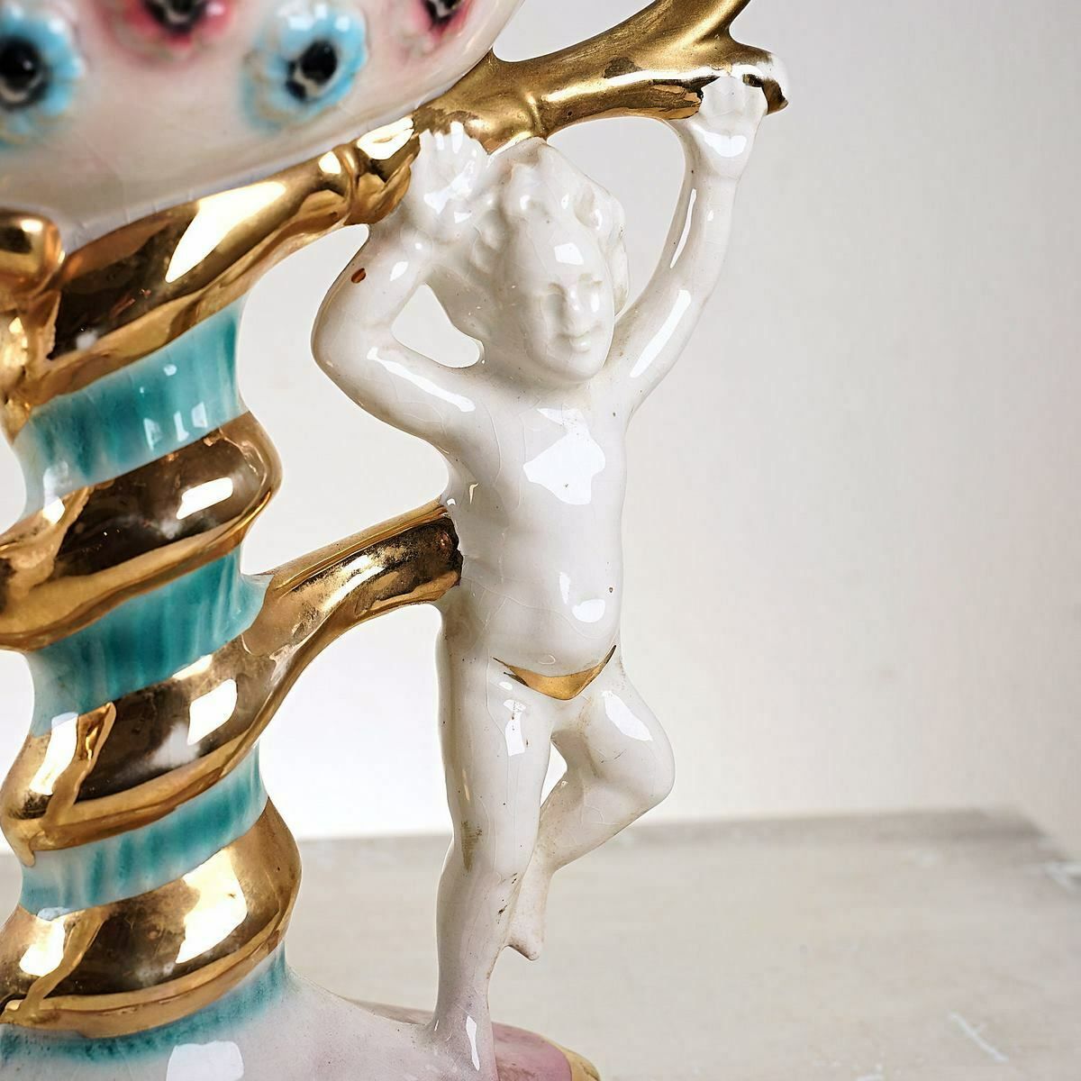 Fern Sesto Florentine Ceramic Vase From The 1950s photo Home Decor