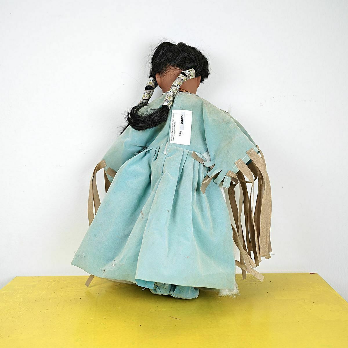 Vintage Doll With Ceramic Face, Hands And Feet, Indian Girl photo furniture