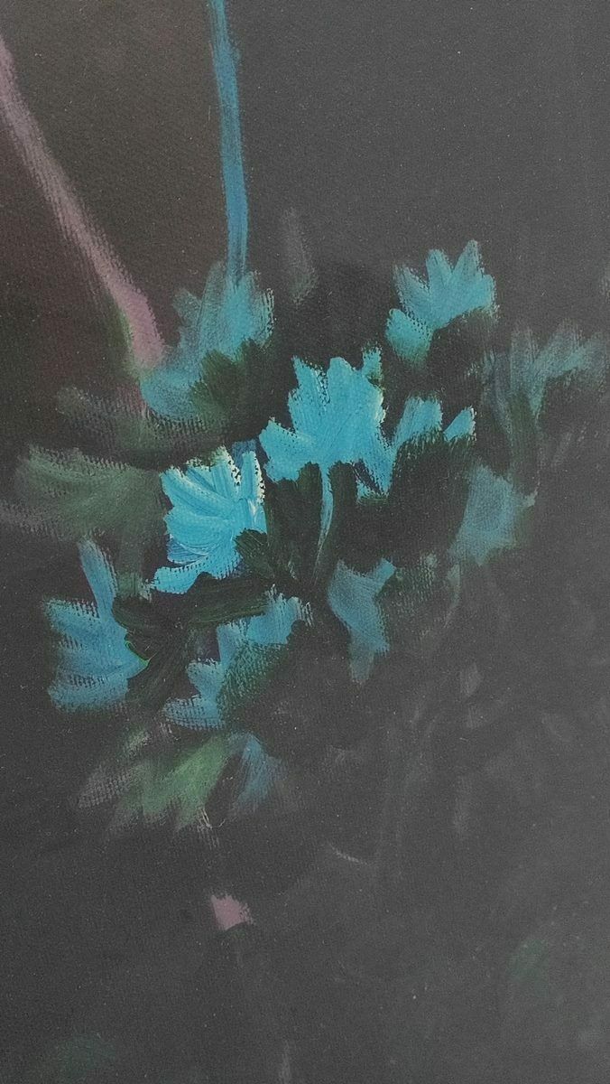 Work By Eliano Fantuzzi, Oil On Canvas photo vinterior