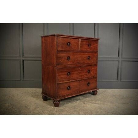 2 Piece Anglo Indian Military Chest Of Drawers
