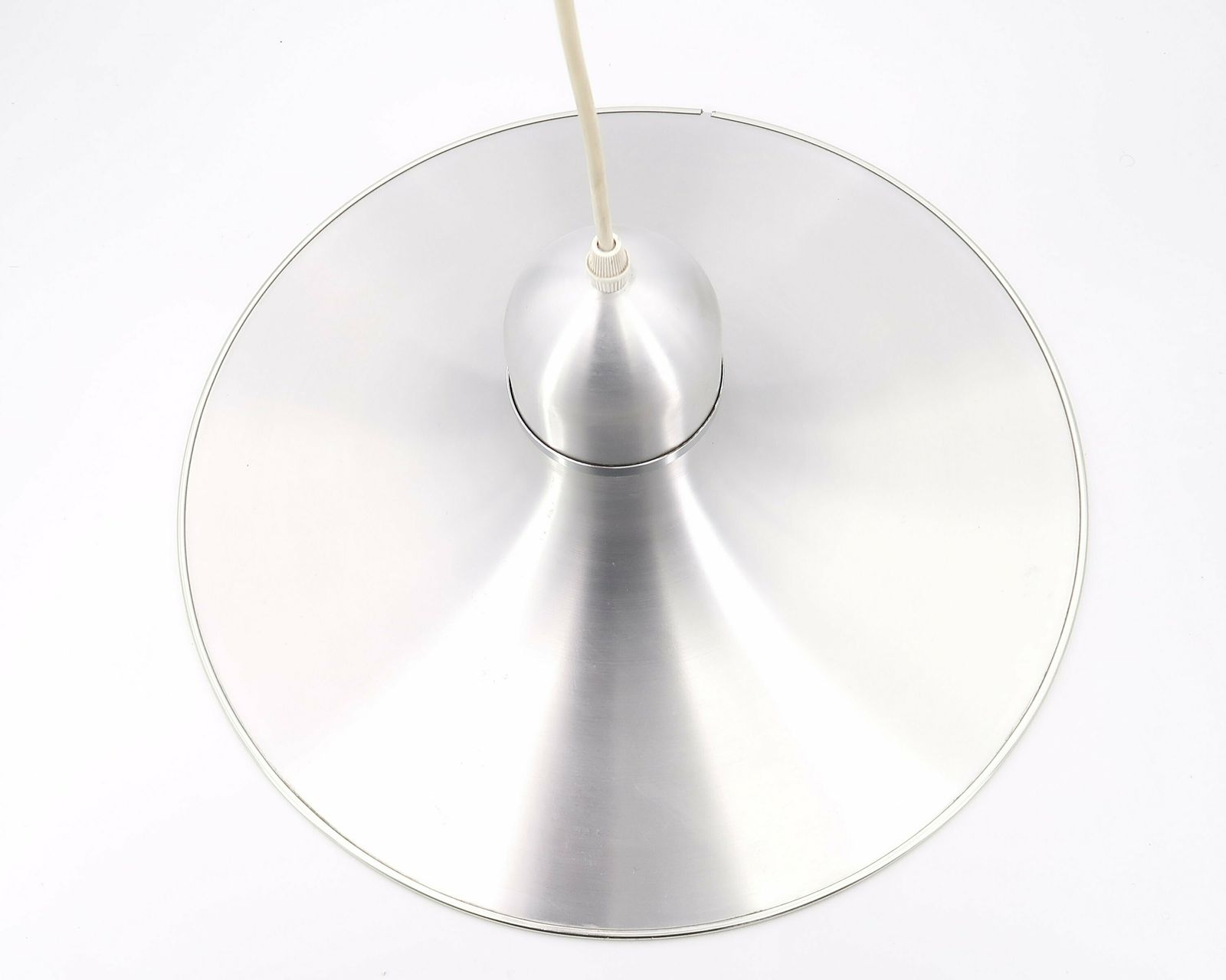 Aluminum Ufo Ceiling Pendant Light, 1970s / Scandinavian, Danish Design, Pendant Lamp, Lighting photo for sale