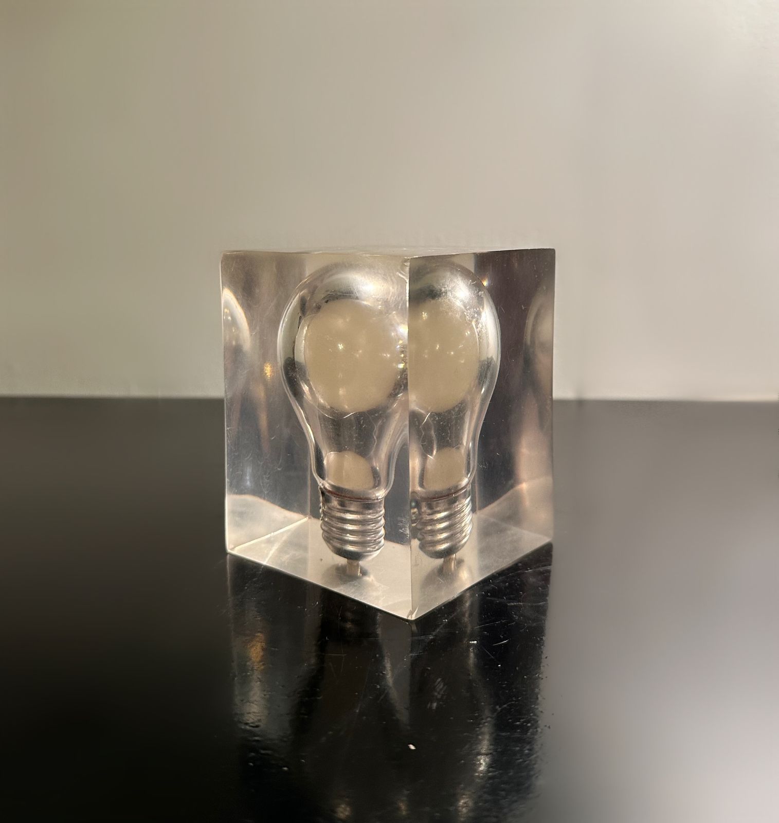Late Mid Century Phosphorescent Bulb Sculpture By Pierre Giraudon, 1970 photo for sale