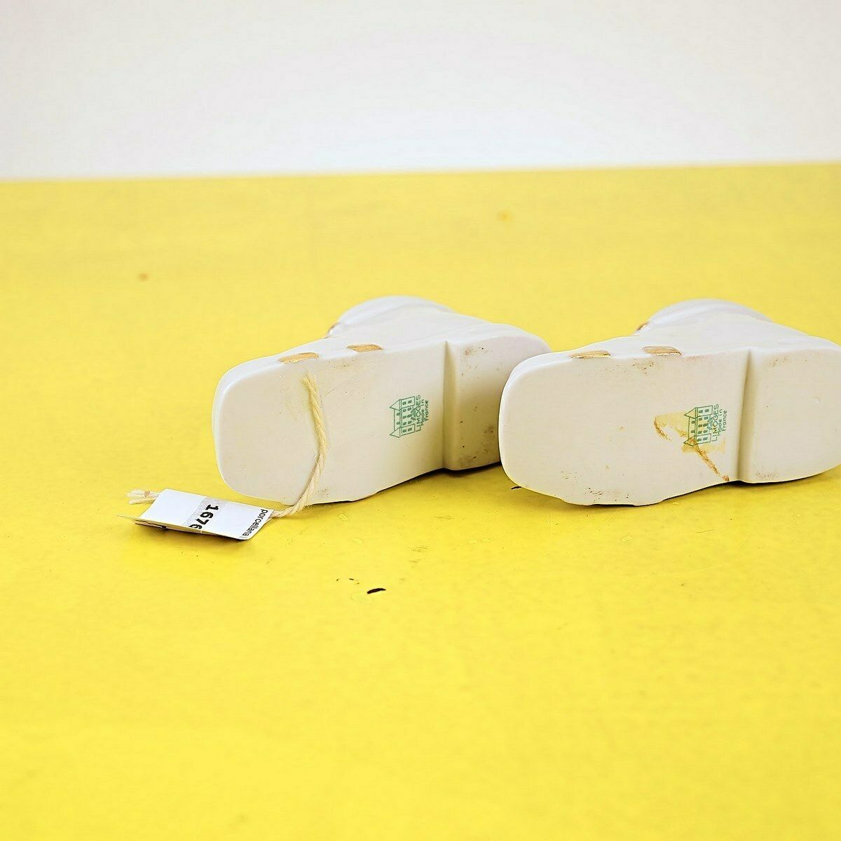 Pair Of Limoges Porcelain Slippers Made In France photo Home Decor