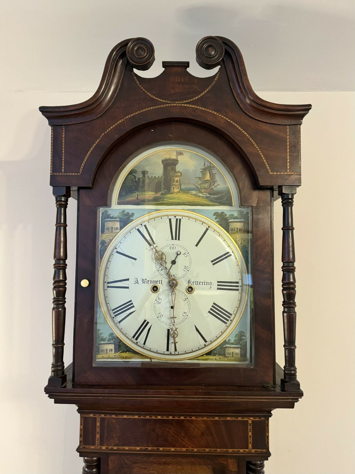 Fantastic Quality Antique George III Mahogany And Oak Longcase Clock photo vintage