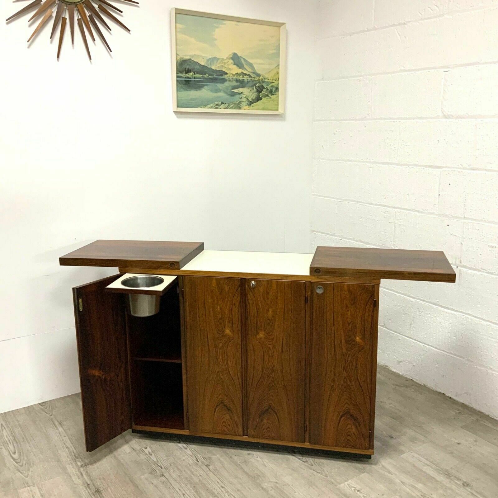 Danish Rosewood Captains Drinks Cocktail Cabinet Bar By Reno Wahl Iversen Folr Drylund photo vinterior