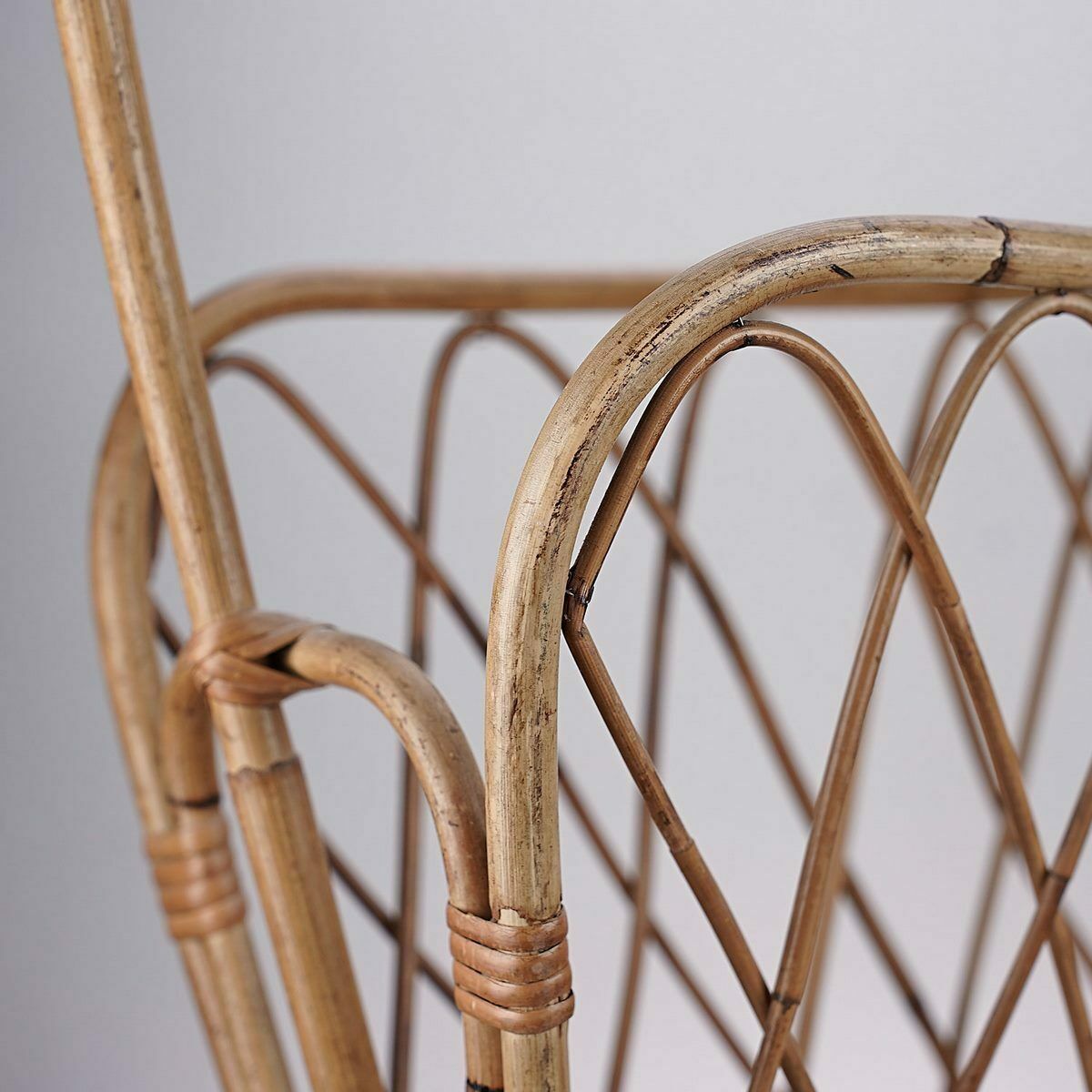 Bamboo Magazine Holder, 70s And 80s photo for sale