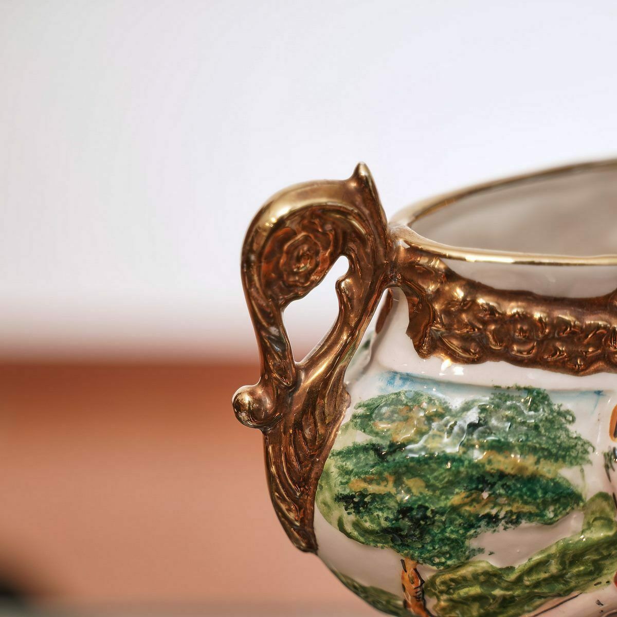 Ceramic Centerpiece Vase, Musicians photo for sale