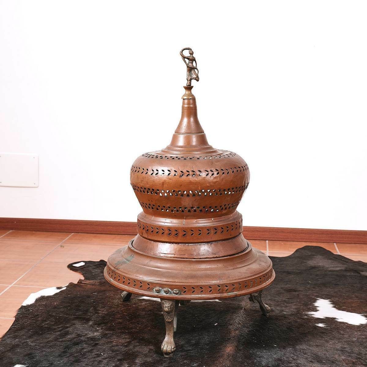 Antique Copper Brazier