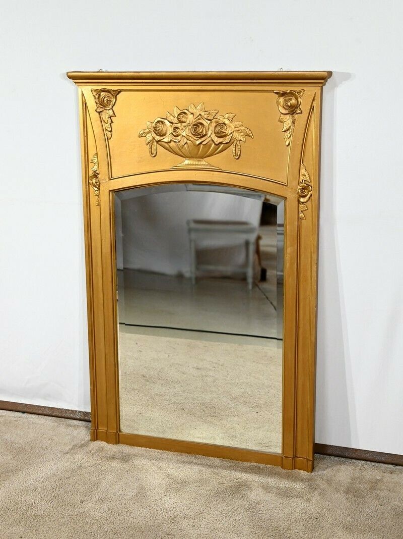 Wooden Mirror And Golden Staff, Louis XVI Style – 1930 photo Home Decor