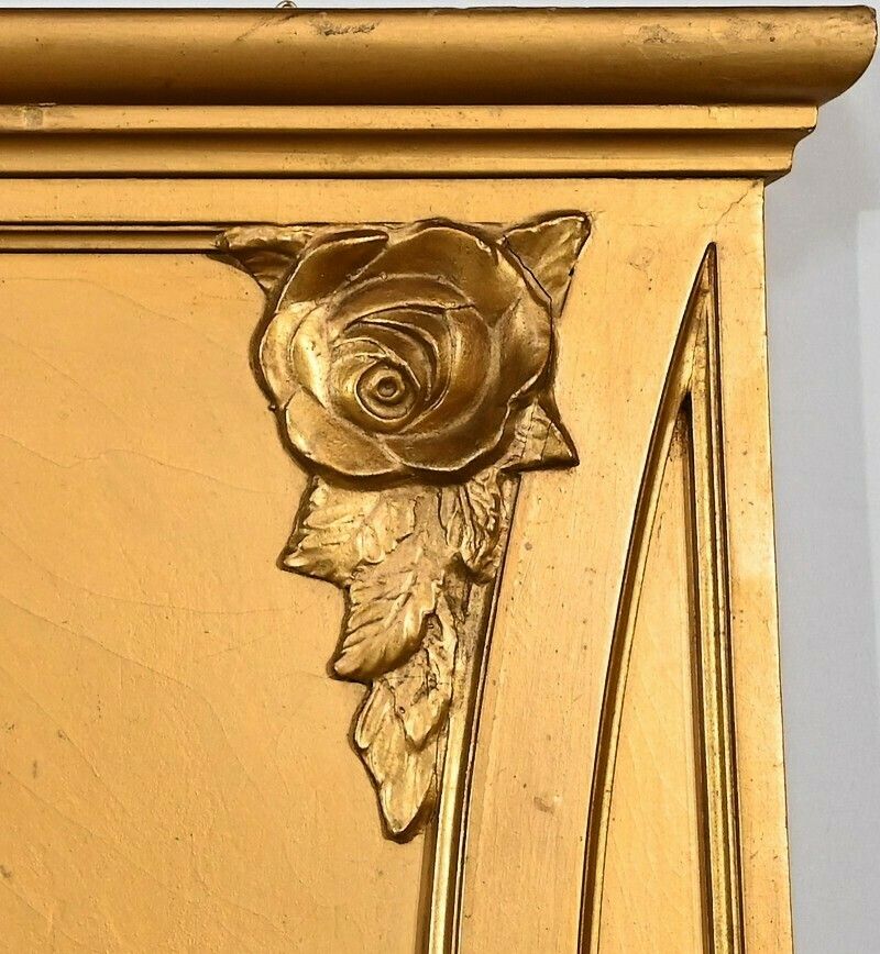 photo for sale Wooden Mirror And Golden Staff, Louis XVI Style – 1930