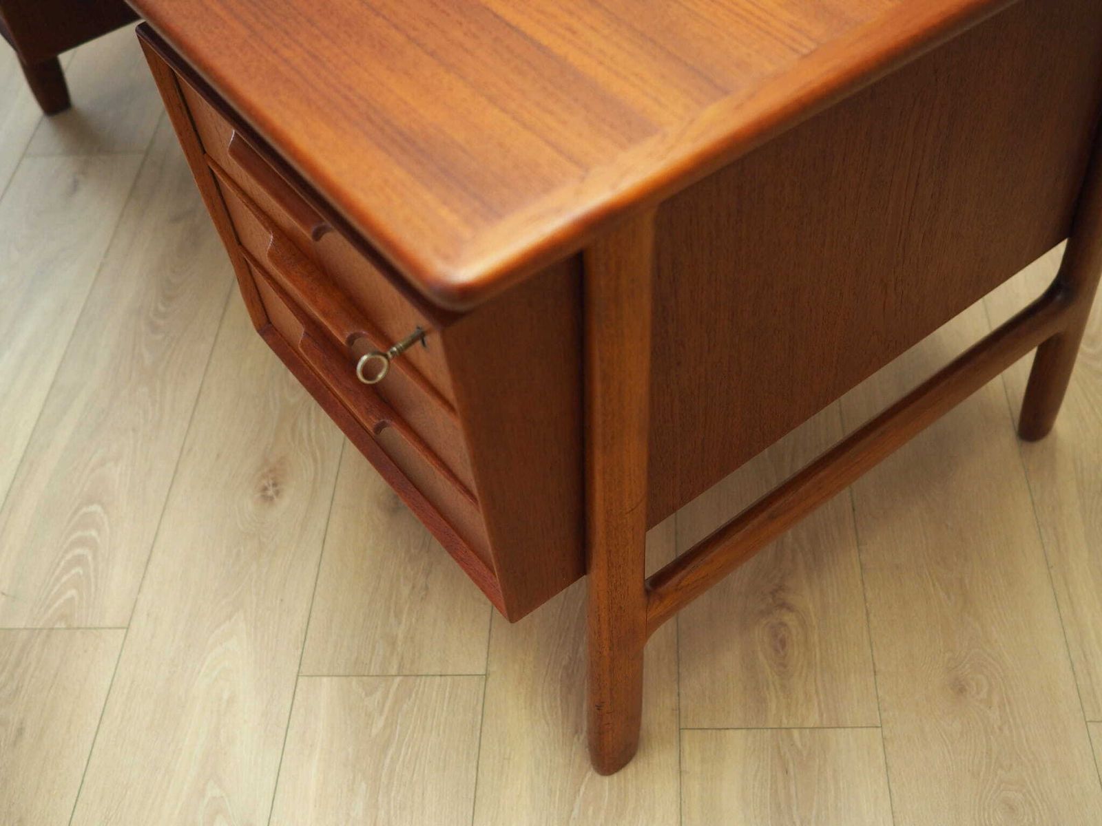 photo buy Teak Desk, Danish Design, 1970s, Manufacture: Omann Jun